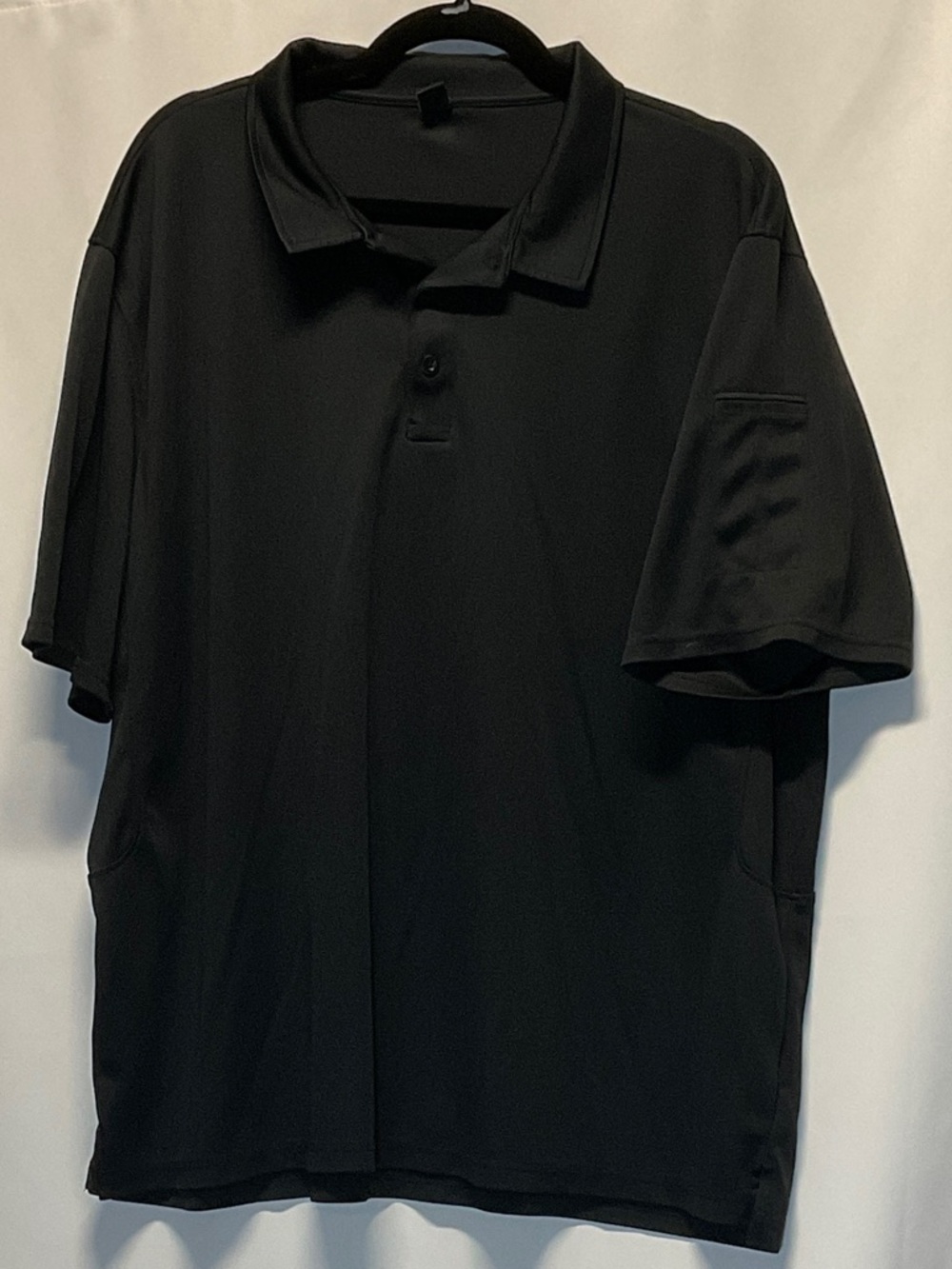 Men's Black Polo Shirt - Classic Short Sleeve